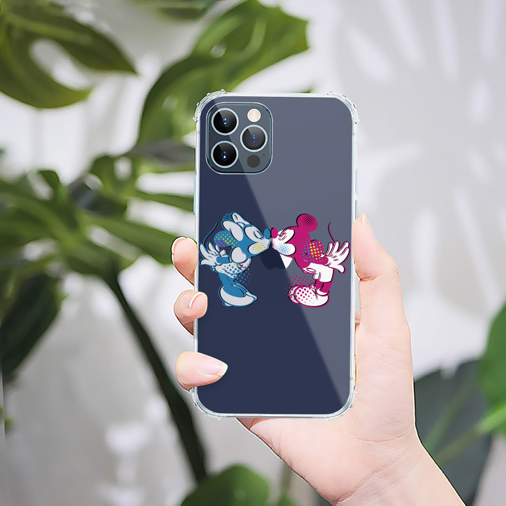 （画像用） ミッキーマウス Mickey Mouse 【iPhone 12シリーズ対応】透明スマホケース（クリアソフトケース）